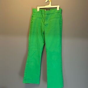 Green Zara cropped pants